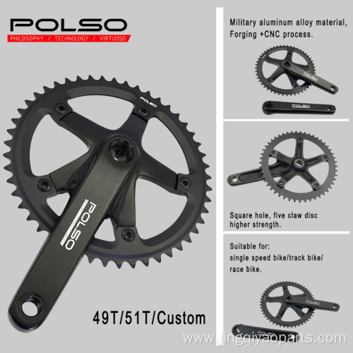 Crankset for Fixed Gear Bike 170mm Integrated Crank